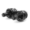 Yamaha YZF-R25 / R3 Fork Bolts BLACK CNC Preload Adjusters (2014-2023)