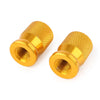 Car Truck Motorcycle Bike Gold Universal Tyre Air Valve Caps
