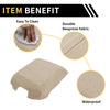 Ford F-150 (2015-2020) - Beige Microfiber Leather Console Lid Armrest Cover