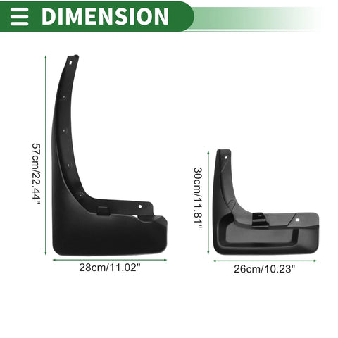 Nissan Patrol Y62 Mud Flaps Splash Guards (2011-2019)