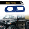 Jeep Wrangler JL JLU (2018-2024) Blue Rear Trunk Lock Panel Cover Trim