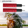 Motorcycle 2 x 10.5mm Aluminum Alloy Motorcycle Slider Frame Bolt Red