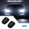 Honda Civic Accord CR-V HR-V Black Smart Key Fob Cover Protector (2 x)