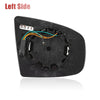 BMW X5 X6 Heated Left Side Rearview Mirror Glass w/ Backing Plate (2007-2013)