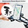 Motorcycle Rearview Mirror Mount 4.7-7.2in Nylon Black Phone Mount Holder