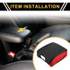 Ford F-150 (2015-2023) Black Red Center Console Lid Armrest Cover