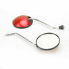 Universal Scooter M8 CW Thread Right & Left Red Mirror Set