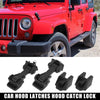 Jeep Wrangler JK 2007-2016 - 2 x Locks Hood Latch Lock