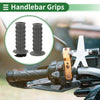 Motorcycle 7/8" 22mm Hand Grips TPU Dark Gray
