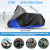 Harley Softail Slim Breakout Cruiser Black Blue XL 2 x In1 Motorcycle Cover