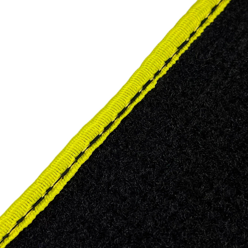 BMW 3 Series E46 Convertible 2000-2006 with Yellow Trim Black Floor Mats