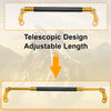 Motorcycle Handle Bar Extender Bracket 300mm Center Hole Gold Tone Black