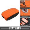 Dodge Charger (2015-2022) Black Orange Car Center Console Armrest Pad Cover