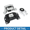 Ford Escape 1.6L 2.0L 2.5L Engine Motor Trans Mount Set (2013-2016)