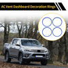 Toyota Tacoma AC Vent Dashboard Decoration Rings (2016–2023)
