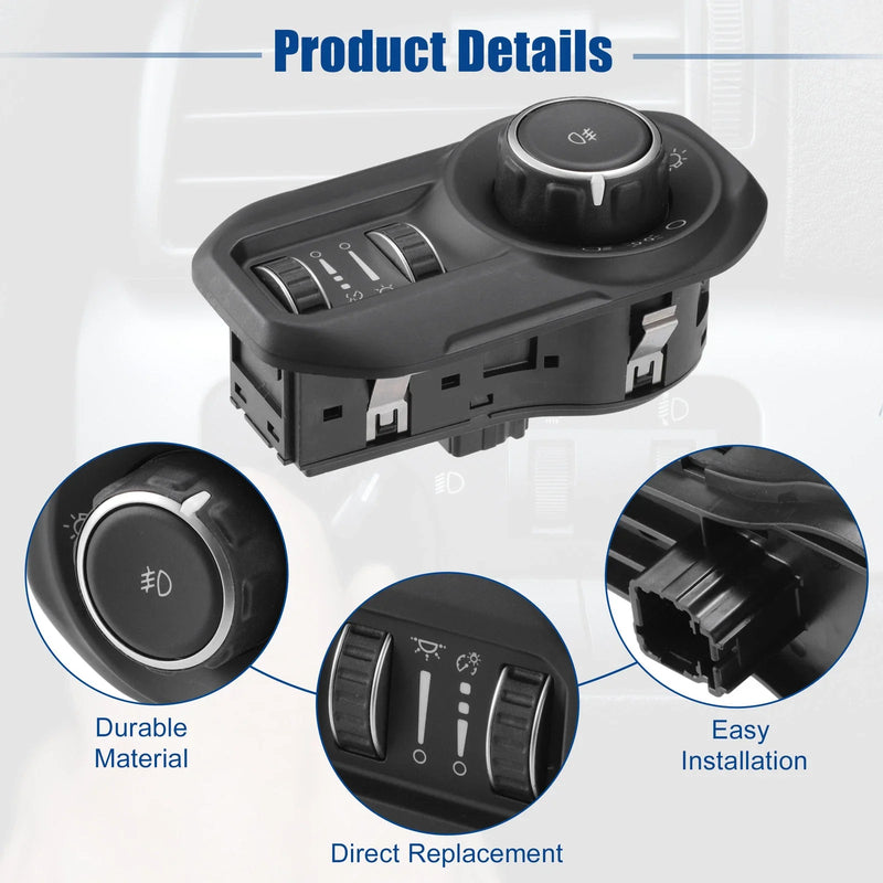 Dodge RAM 1500 2500 3500 Headlight Lamp Switch Button (2010-2018)