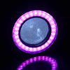 Car 2.5" COB White LED Fog Light Projector Pink Angel Eyes Halo Ring