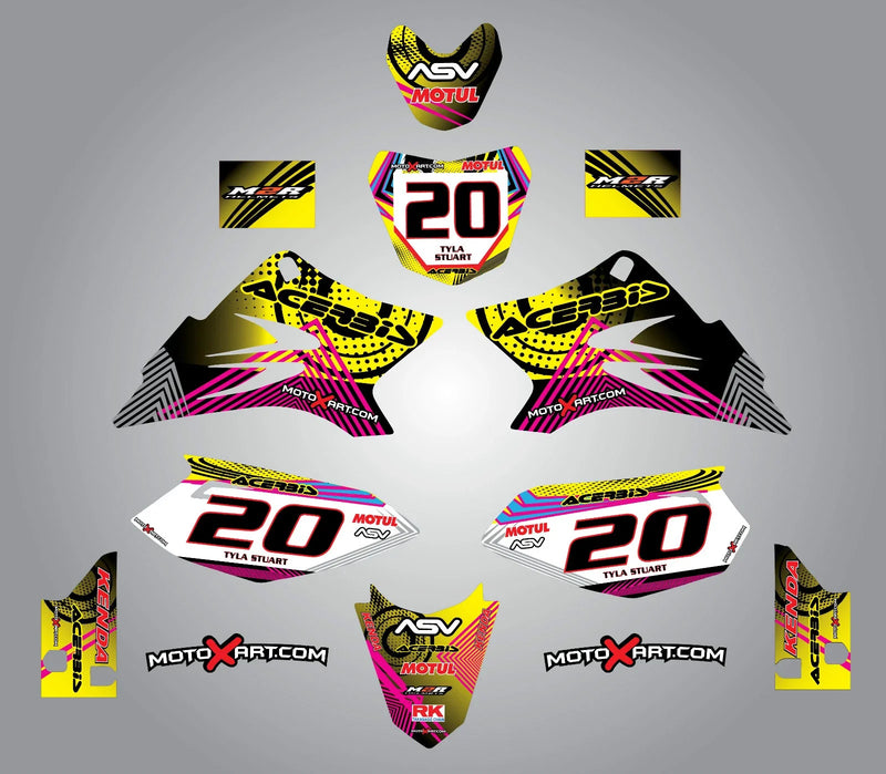 Yamaha TTR 50 Decals Custom Graphic Kit (2006-2016)
