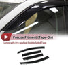 Honda Fit Side Window Vent Visors Black 2009-2014 Window Deflectors