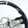 Ford Mustang Steering Wheel Carbon Fiber Suede White (2019-2022)