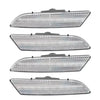 Chrysler Crossfire 4PCS Clear Turn Signal Side Marker Light (2004–2008)