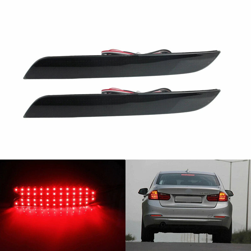 BMW F32 F33 4-Series Smoke Rear Bumper Reflector Tail Lights (2012–2016)