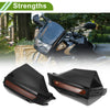 Motorcycles Set Universal Hand Guard Knuckle Protector Black PC Plastic