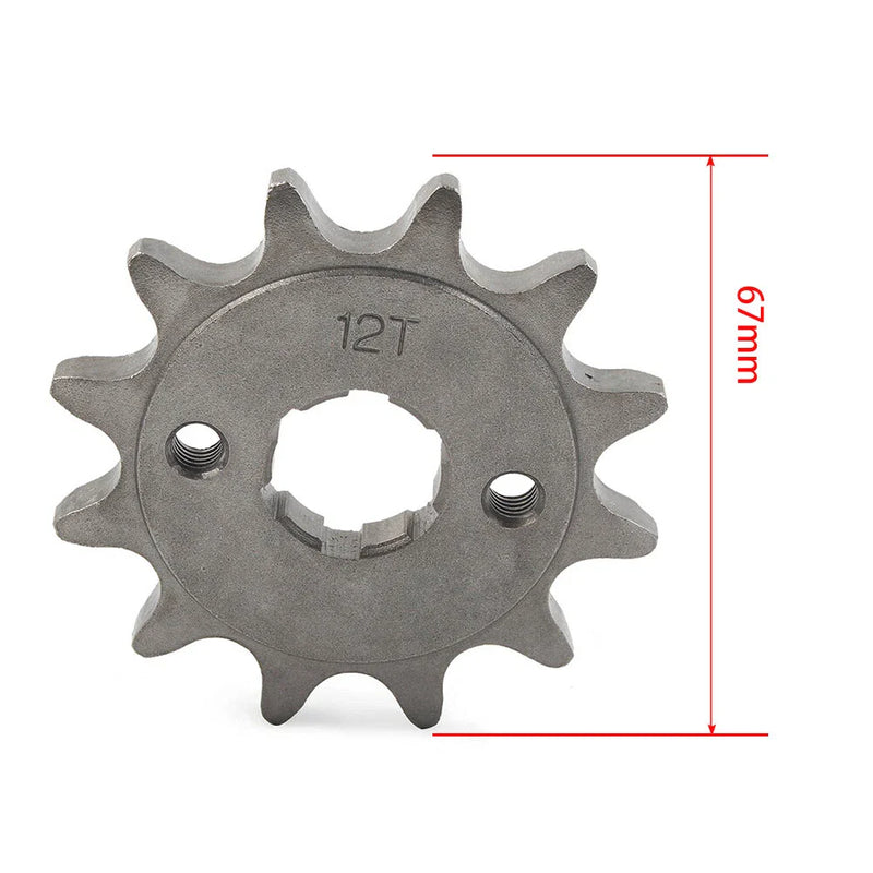 125cc-250cc Dirt Pit Bike ATV Go Kart 12T Front Sprocket Cog