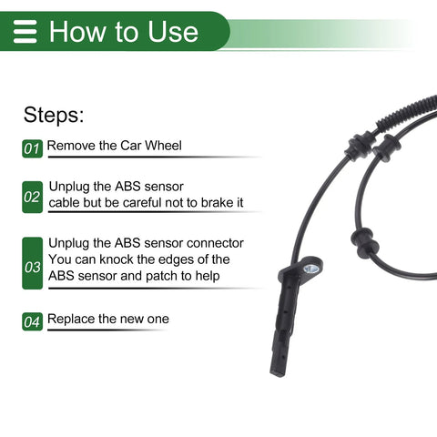 Dodge Ram 1500 ABS Wheel Speed Sensor (2019 - 2023)