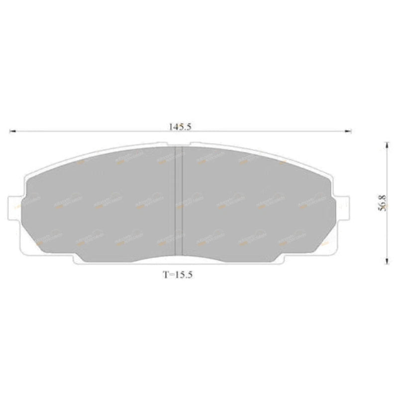 Toyota Hiace LH113 Brembo 2.8L 3L Front Disc Brake Pads (1996–2000)