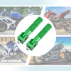 Pair Motorcycle Scooters Motorbike Folding Foot Rest Rear Pedal Green
