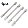 Auto Car Truck 4pcs Tyre Wheel Valve Extension Extender Cap Metal Stem