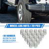 Jeep Wrangler Liberty Dodge Challenger 20pcs Wheel Lug Nuts