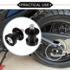 Motorcycle Sliders Stand Black Pair Swingarm Spools 8mm CNC