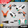 KTM EXC Custom Graphics Kit UNITY Decals Stickers (2012-2013)