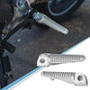 Make Model Pair 12mm Aluminium Footrest Footpeg Silver Tone