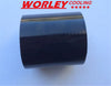 NJ-BLACK 2 x 2.5" Silicone Straight Joiner Coupling Hose