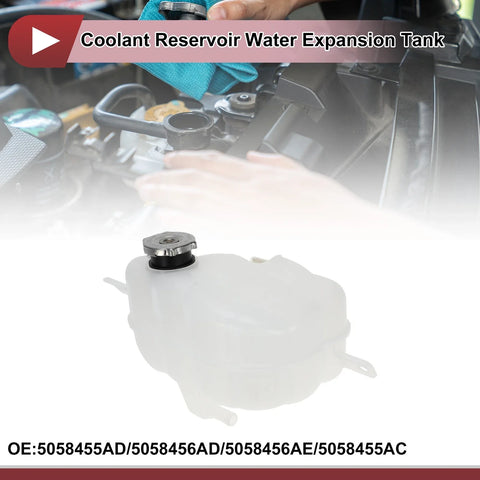 Dodge Journey Coolant Expansion Overflow Tank with Cap (2009-2019)