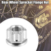 Motorcycle 6 x Titanium Alloy M10 Pitch 1.25mm Flange Bolt Nut
