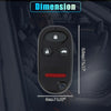 Honda Civic, Accord 433MHz Keyless Entry Remote Ignition Transponder Key Fob