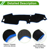 Mazda MX-5 ND RF Miata (2016-2023) Black Blue 1 Set Dashboard Cover Mat
