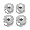 Motorcycle Silver Trunk Base Plate Pad Bracket Bushing Spacer