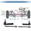Jeep Dodge 6 x Front Inner Outer Tie Rod Ends (2000-2006)