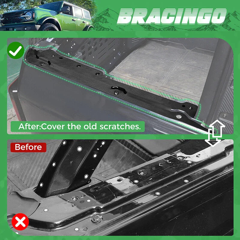 Ford Bronco 2021-2023 4-Door TPE Rear Body Tub Rail Cover Armor Guard