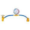 HVAC System R134a AC Recharge Hose with Gauge