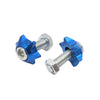 4 x 6mm Thread Dia Motorcycle License Plate Frame Screws Bolts Caps