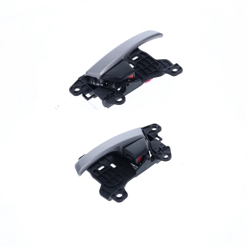 Hyundai Elantra 4pcs Silver Inner Door Handle, Black Base (2012-2016)