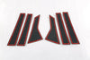 Honda Civic Sedan 6 x Pieces ABS Black Window Pillar Post Covers (2022-2023)