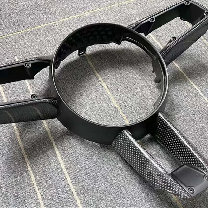 Porsche 911 992 2020-2023 Taycan Carbon Fiber Steering Wheel Cover Trim Fit