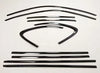 Porsche Cayenne Steel Window Molding Cover Trim 10 x Glossy Black (2019-2023)